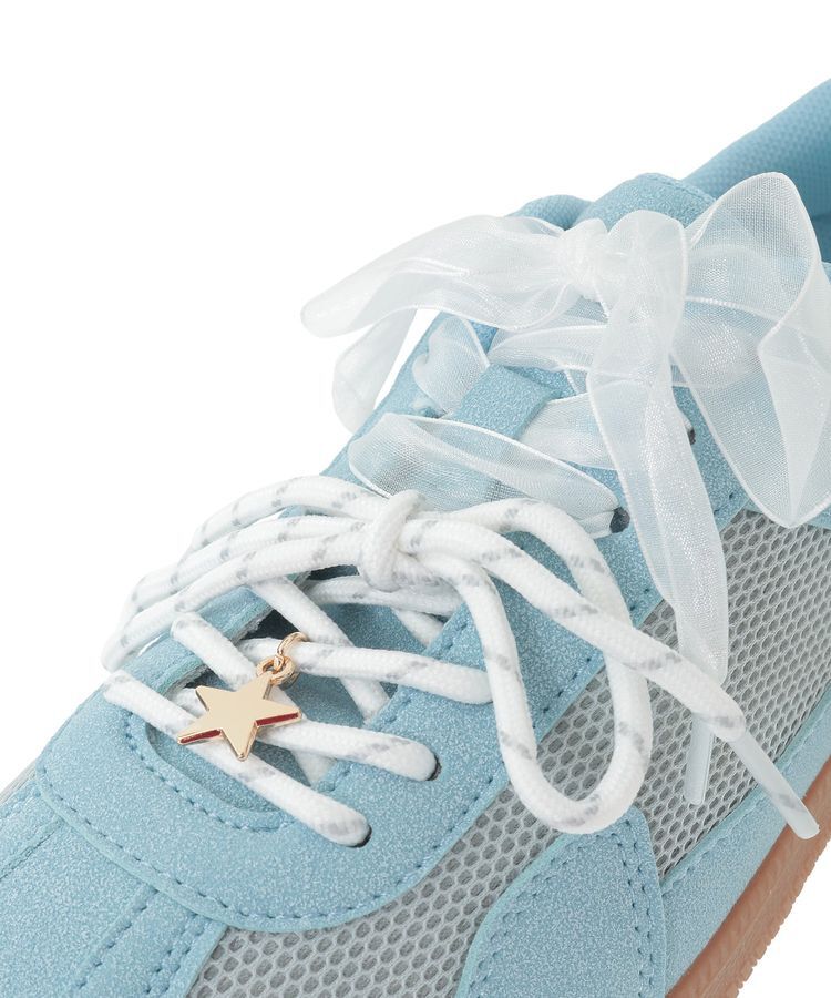 earth music&ecology「チャーム付きWリボンスニーカー」|スニーカー|