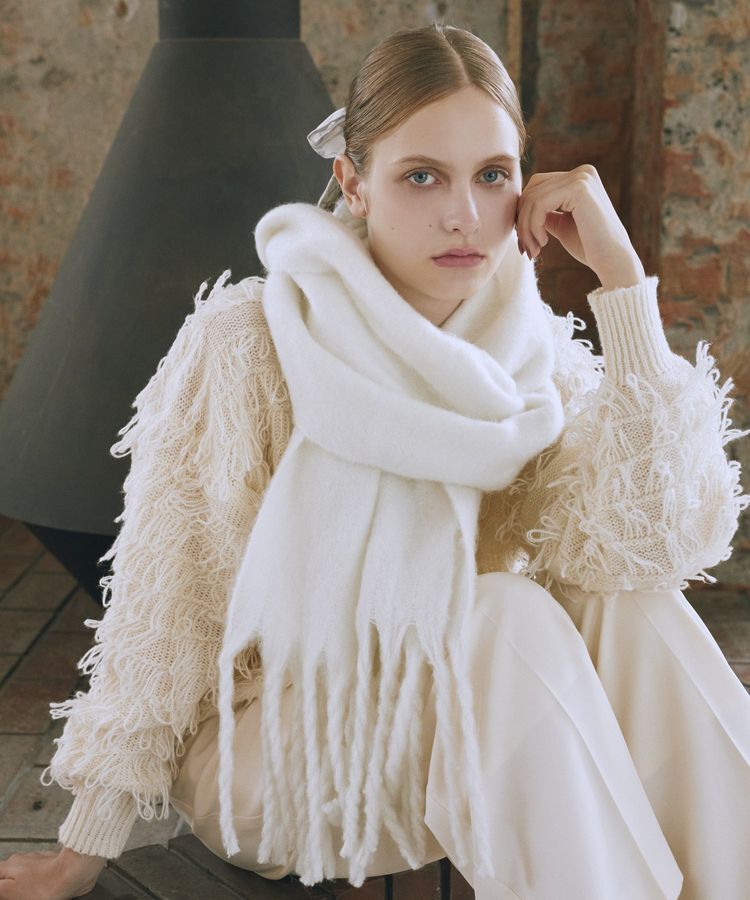 Maison de FLEUR「フリンジストール」|ストール|