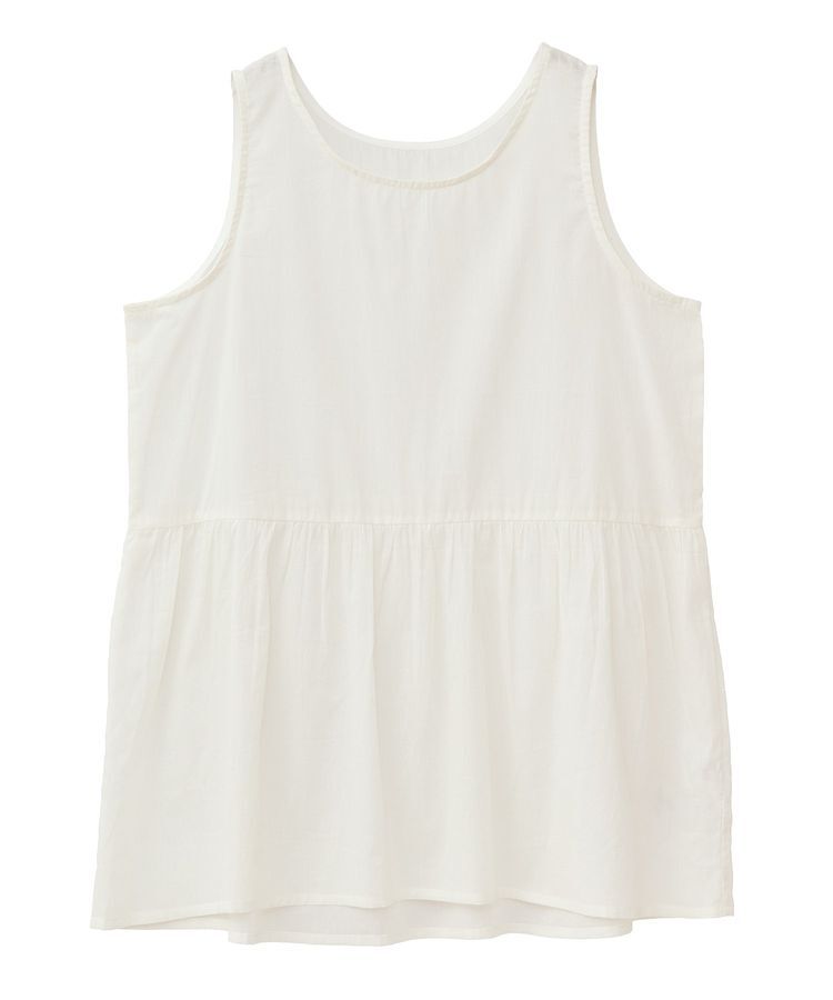 Green Parks「インド綿 SET2点 ギャザーシャツ+布帛インナー」|シャツ・ブラウス|