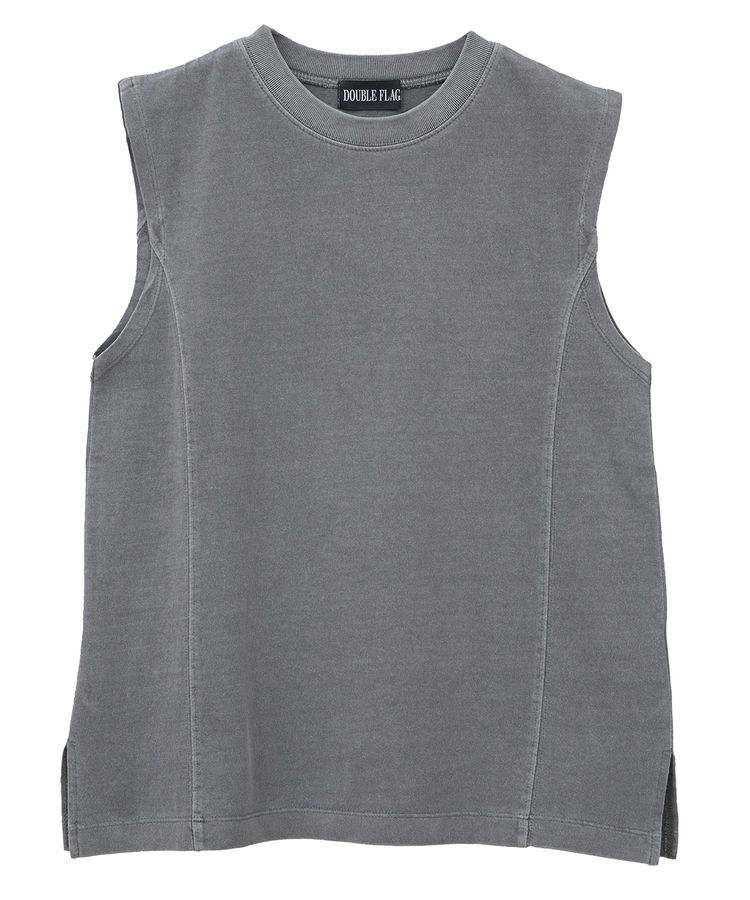 Green Parks「・DOUBLE FLAGS ピグメント切替ノースリTEE」|Tシャツ・カットソー|