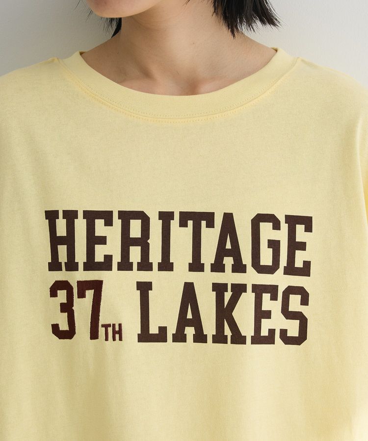 Green Parks「カレッジロゴ刺繍5分袖チュニック」|チュニック|