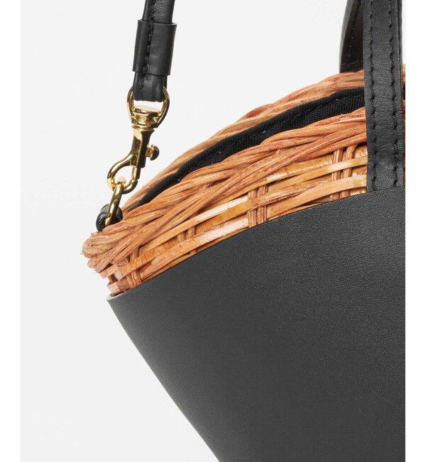 allureville「レザーコンビカゴバッグ」|かごバッグ|