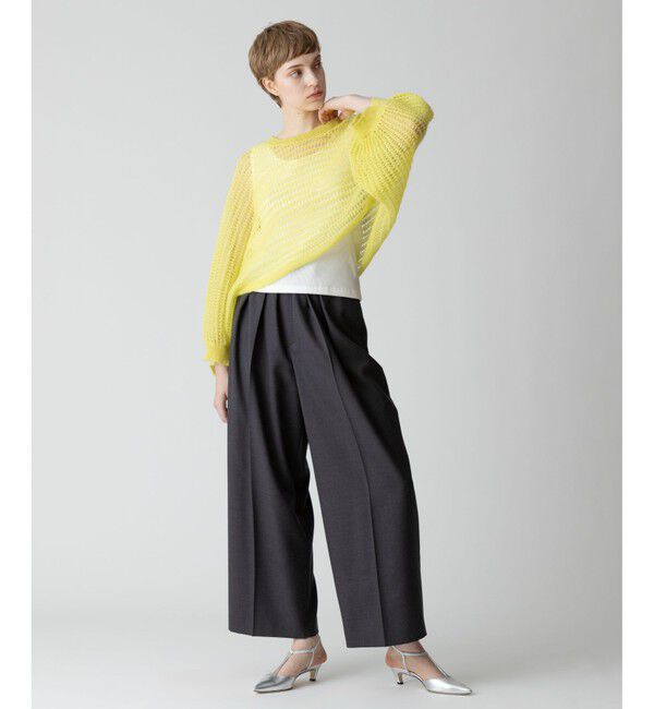 allureville「ドライモヘヤメッシュプルオーバー」|ニット・セーター|