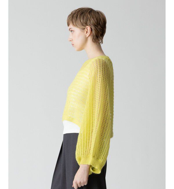 allureville「ドライモヘヤメッシュプルオーバー」|ニット・セーター|