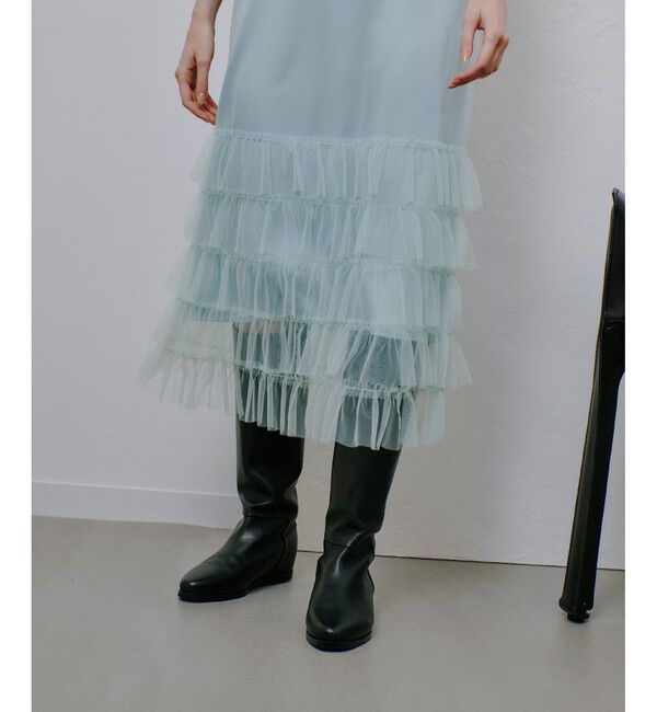 allureville「チュールフリルティアードワンピース」|ワンピース|