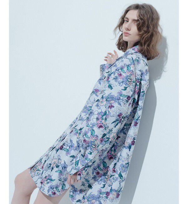 LOULOU WILLOUGHBY「【LOULOU WILLOUGHBY】LIMONTAフラワージャガードシャツワンピース」|ワンピース|