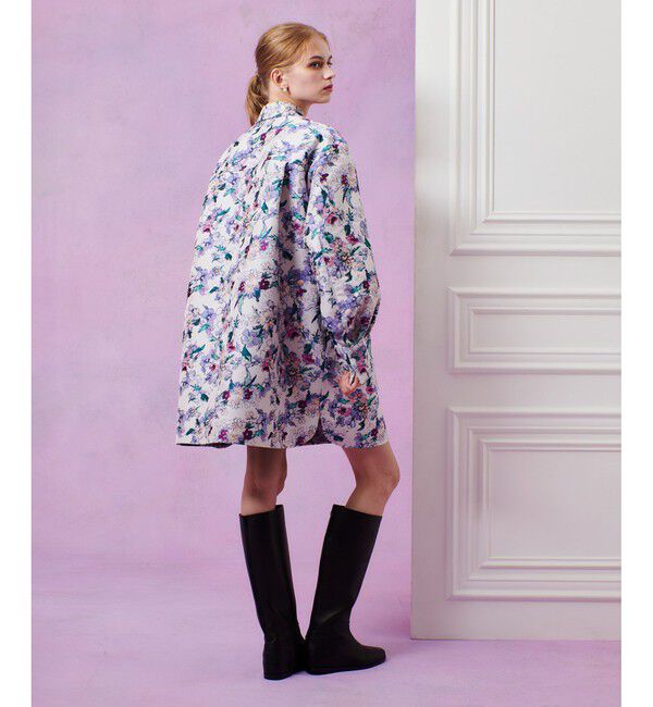 LOULOU WILLOUGHBY「【LOULOU WILLOUGHBY】LIMONTAフラワージャガードシャツワンピース」|ワンピース|