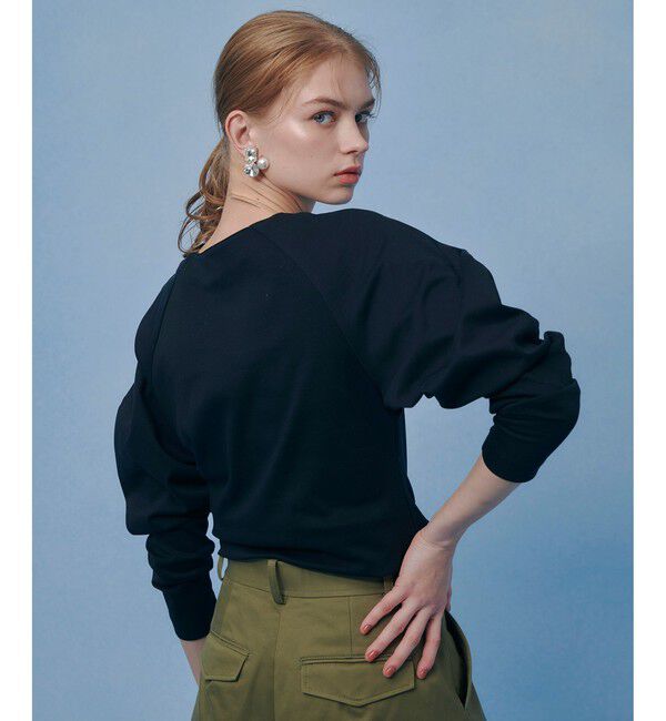 LOULOU WILLOUGHBY「【LOULOU WILLOUGHBY】シルバイオポンチデザインスリーブプルオーバー」|Tシャツ・カットソー|