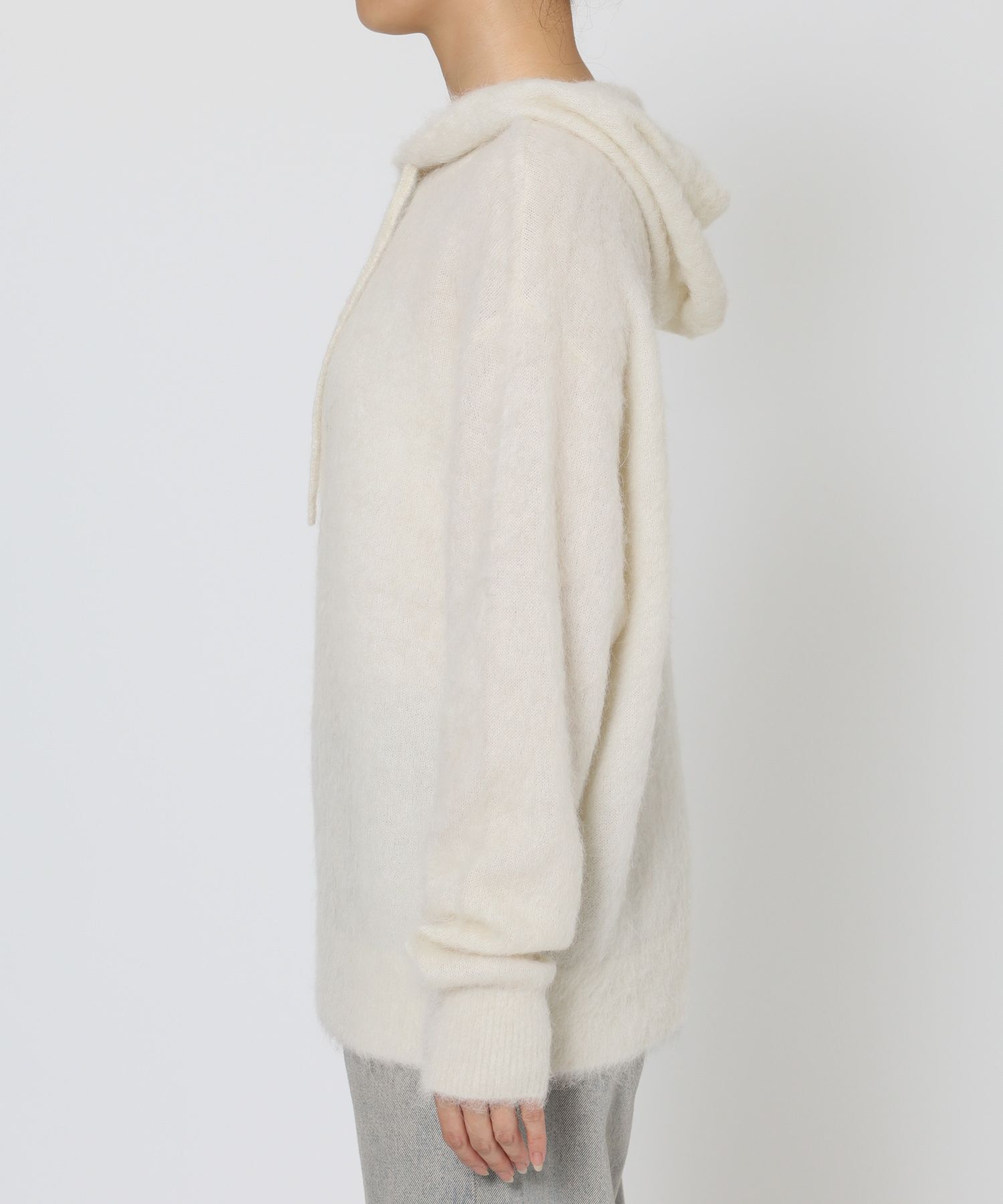 BABYLONE「ラマニットパーカー」|ニット・セーター|