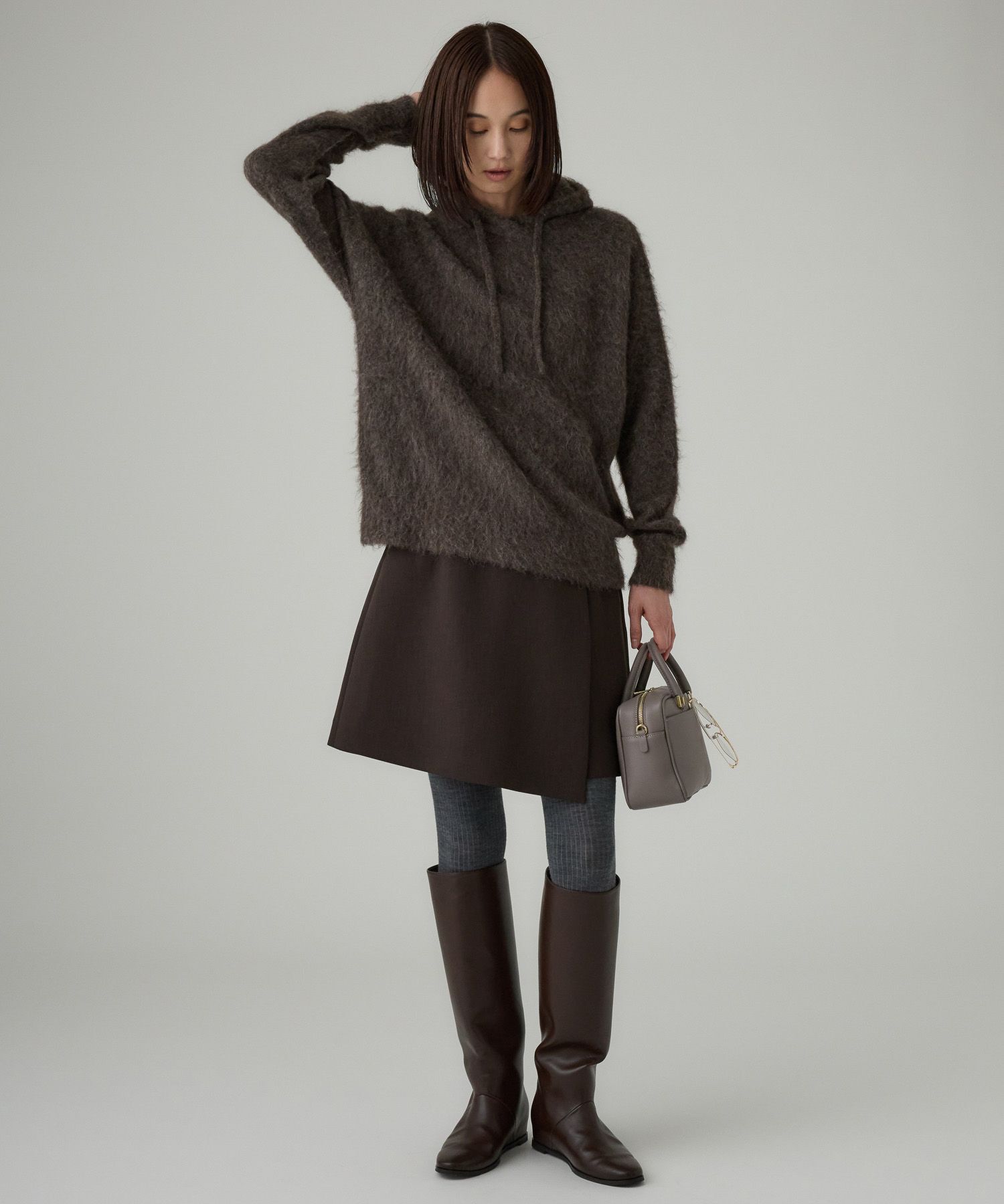 BABYLONE「ラマニットパーカー」|ニット・セーター|