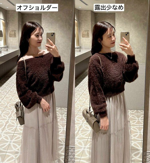  「後ろリボン2wayニットSETワンピ」|ワンピース|