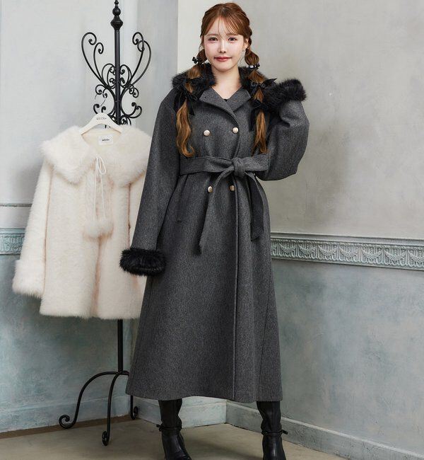 ファー付マルチロングコート｜ルミネのファッション通販アイルミネ<i