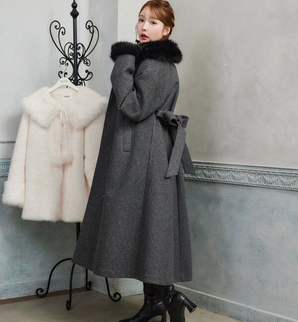 トゥモローランド❤︎ファー付きコート テディファー フーデッドコート｜トゥモローランド 公式通販