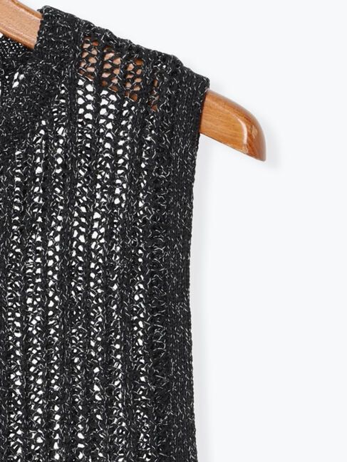 Lugnoncure「メッシュ編みベスト」|ニット・セーター|