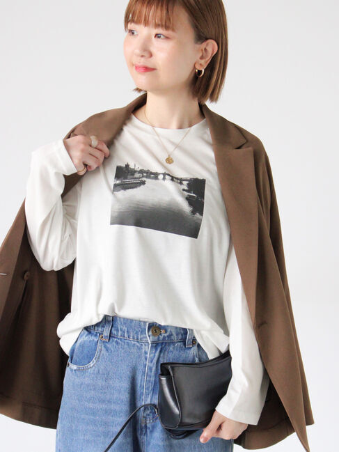 Lugnoncure「プリントアソートロングTシャツ」|Tシャツ・カットソー|