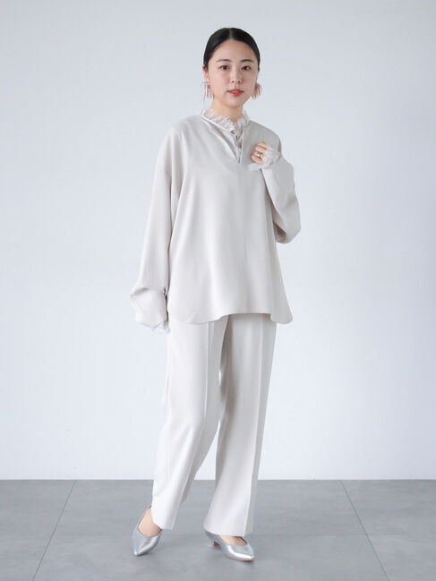 sm2rhythm「【セレモニーアイテム】ジョーゼットブラウス(セットアップ可)」|シャツ・ブラウス|