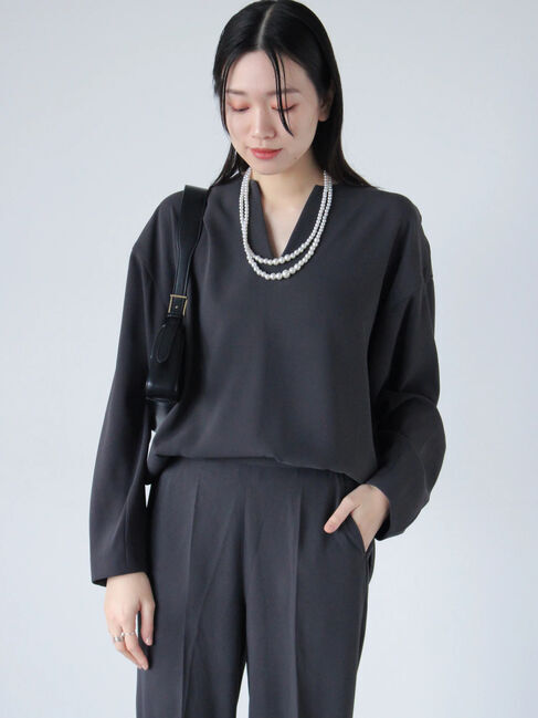 sm2rhythm「【セレモニーアイテム】ジョーゼットブラウス(セットアップ可)」|シャツ・ブラウス|