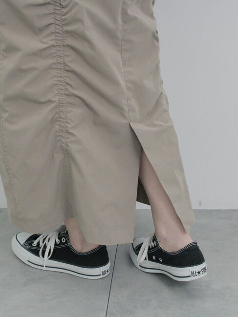 Samansa Mos2 blue「シャーリングスカート」|スカート|