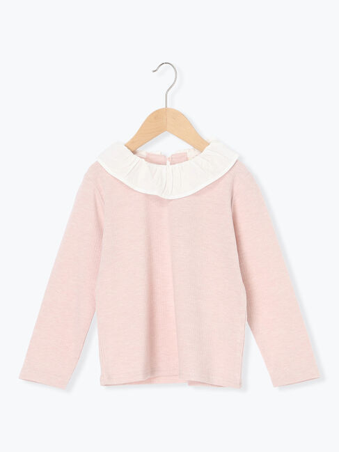 Samansa Mos2 Lagom「襟付きテレコカットソー」|Tシャツ・カットソー|