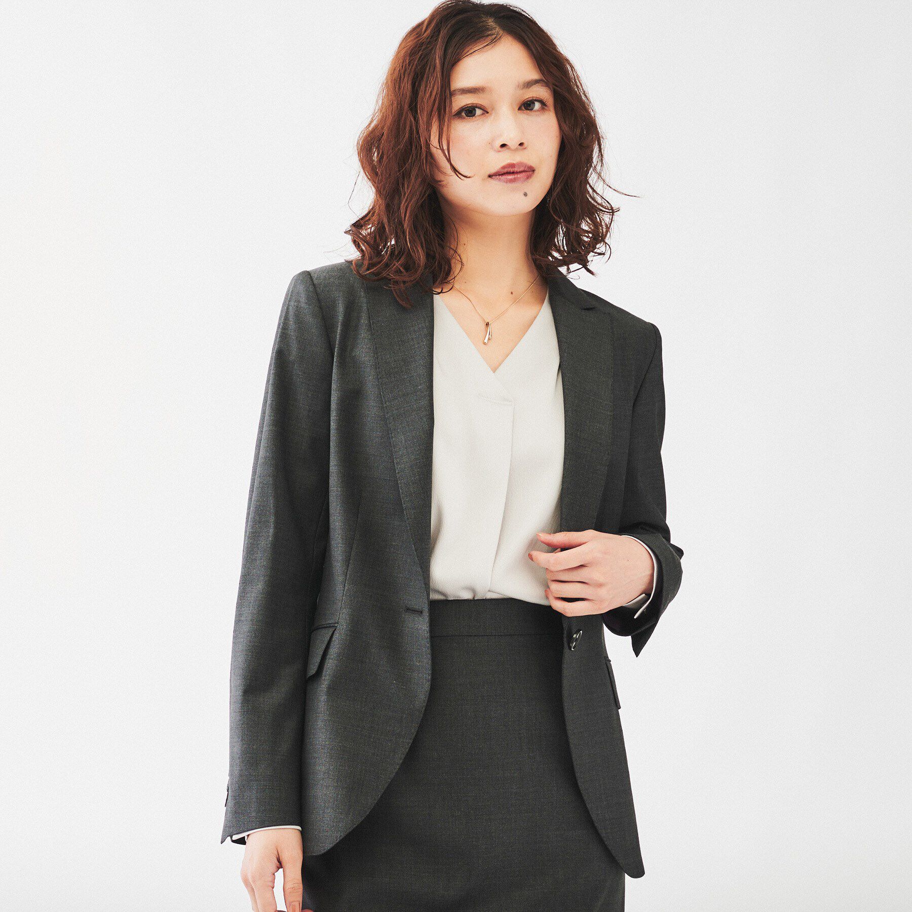 UNTITLED「【通勤スーツ/日本製】ウーステッド テーラードジャケット」|テーラードジャケット|