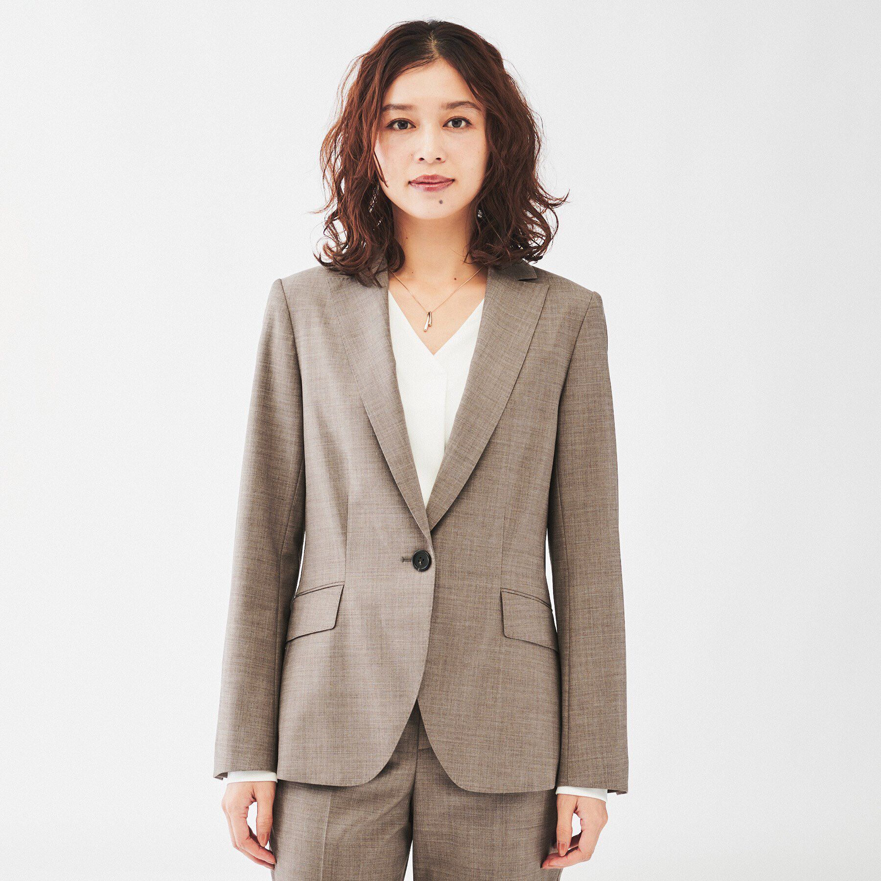 UNTITLED「【通勤スーツ/日本製】ウーステッド テーラードジャケット」|テーラードジャケット|