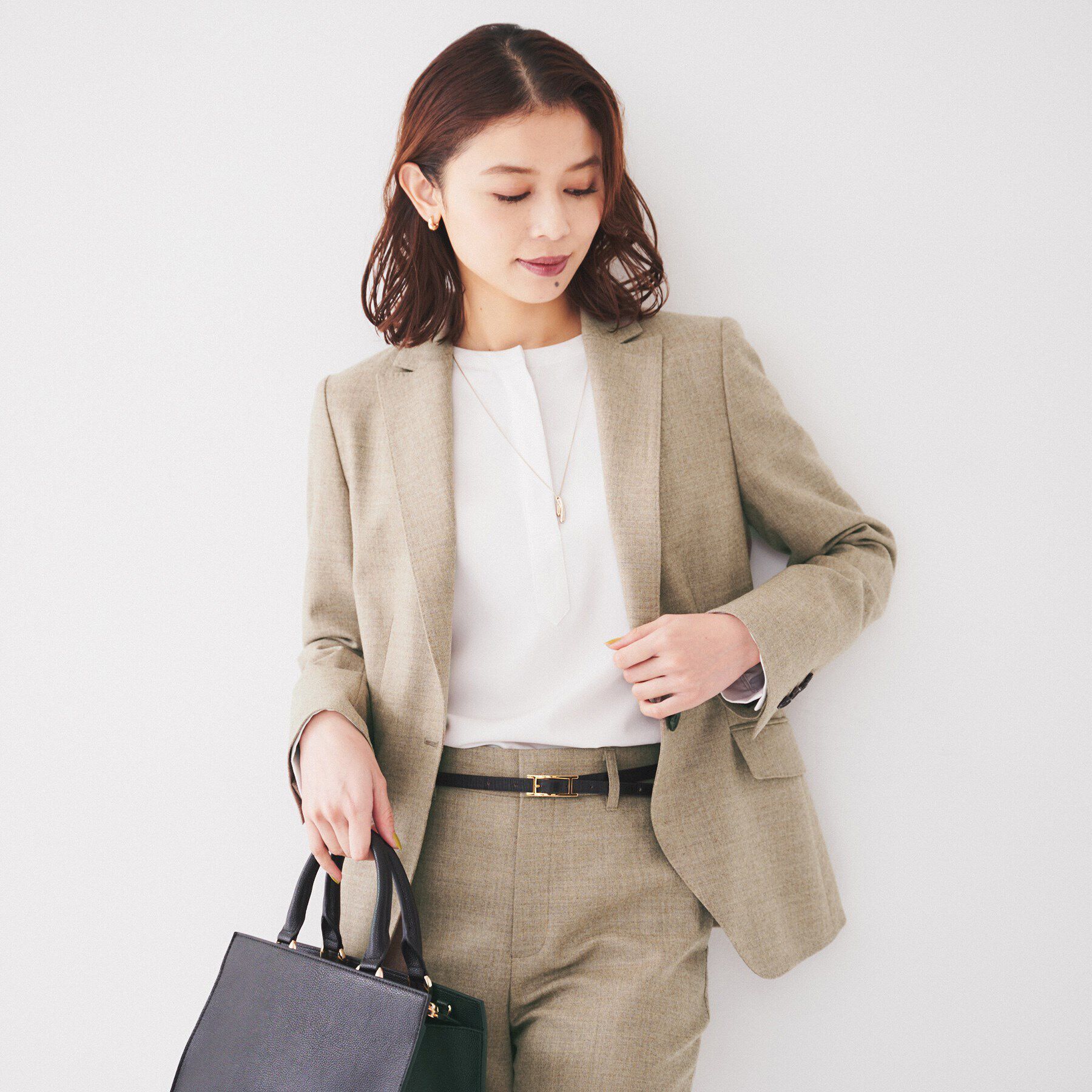 UNTITLED「【日本製/通勤スーツ】ウーステッドフラノ テーラードジャケット」|テーラードジャケット|