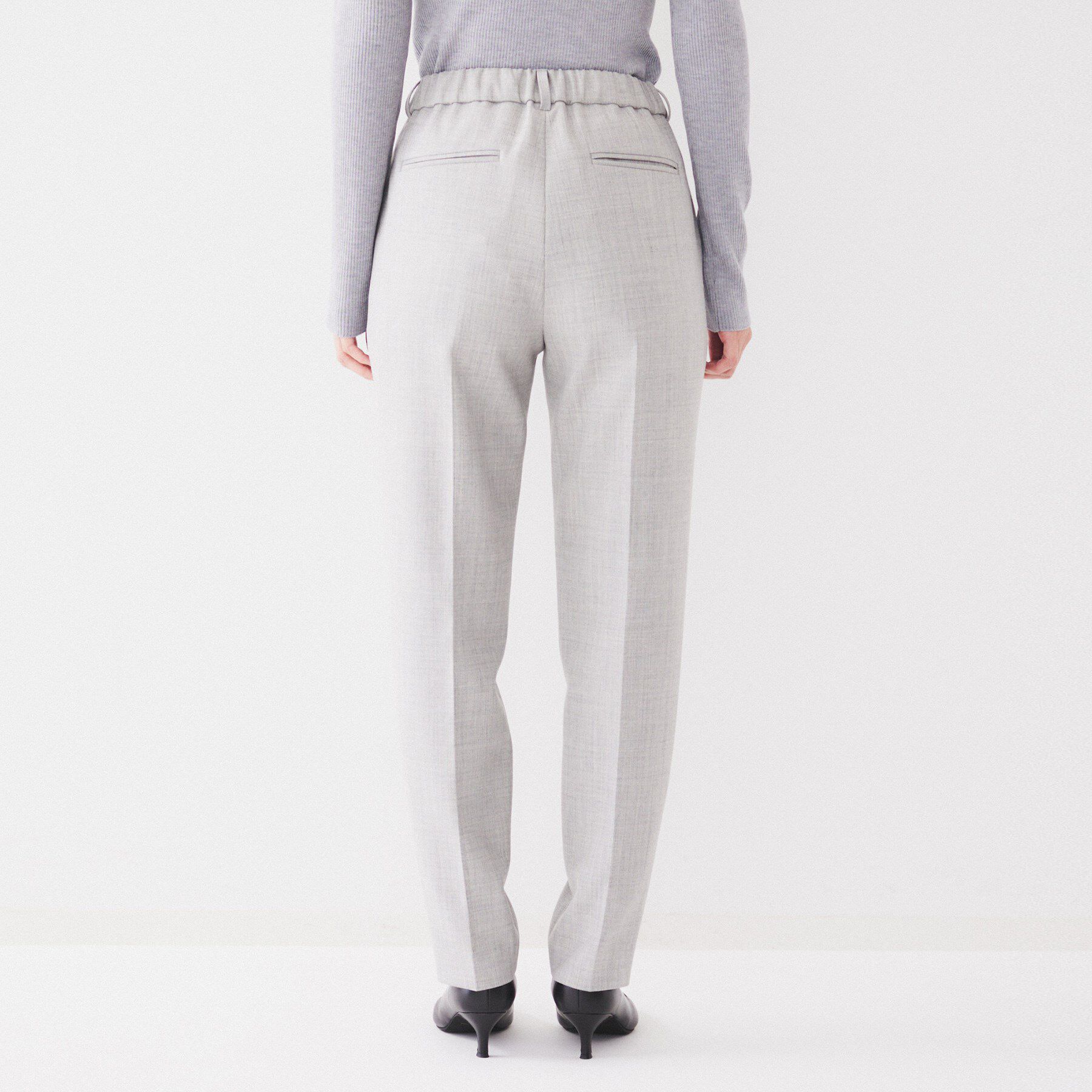 UNTITLED「【後ろウエストゴム/洗える】2WAYストレッチテーパードパンツ」|その他|