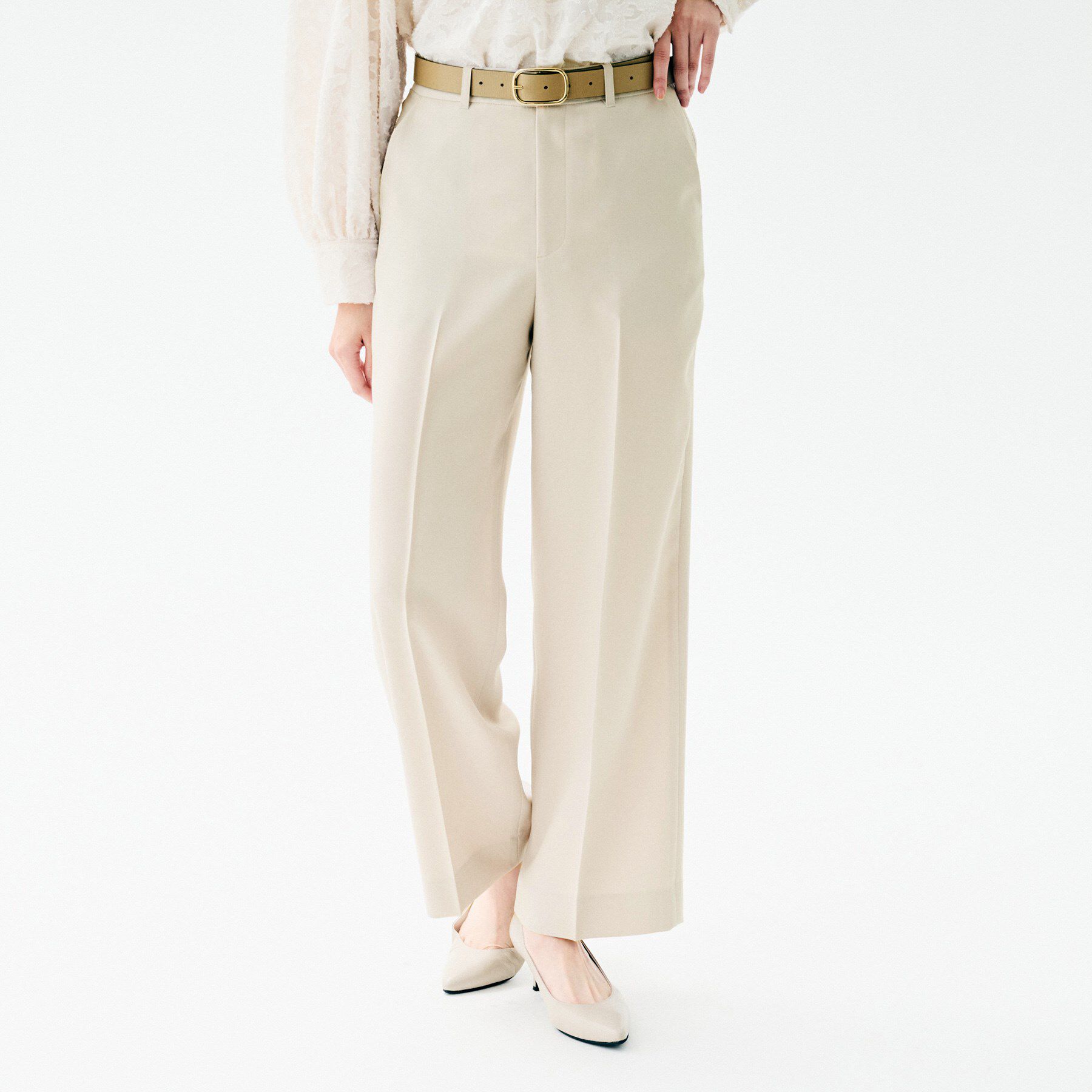 UNTITLED「【イージーケア/接触令感/UVカット】エアリー ワイドパンツ」|その他|