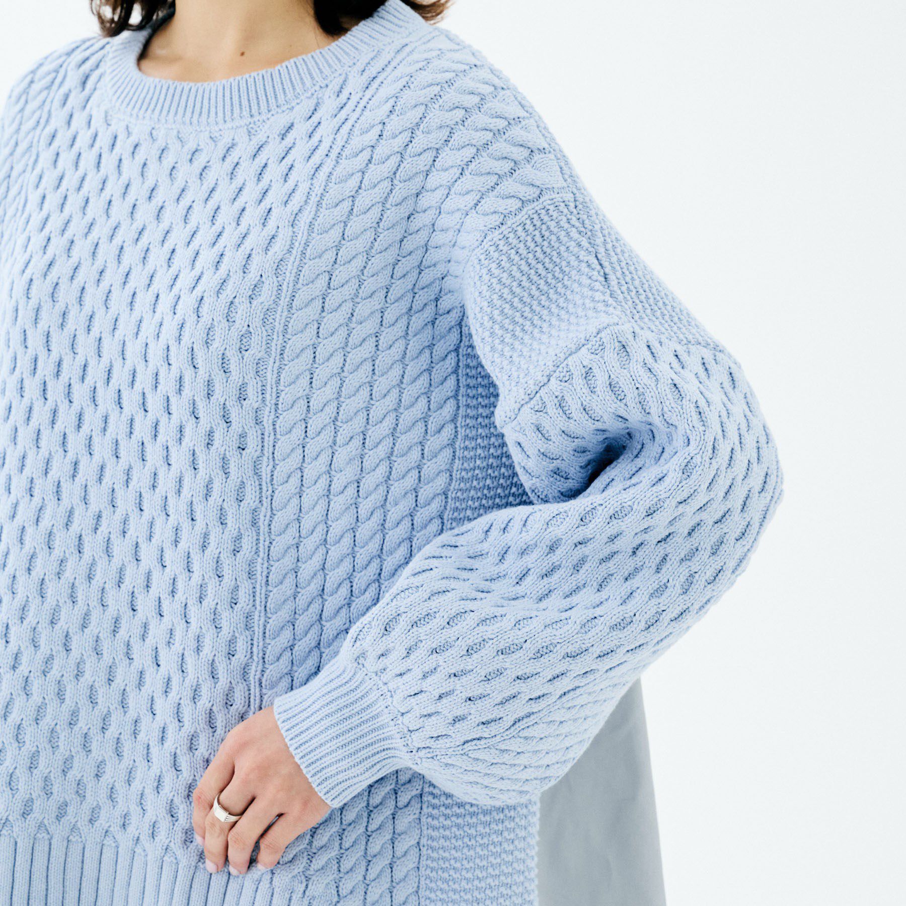 UNTITLED「【TORRAZZO DONNA】ドッキングニットトップス」|ニット・セーター|