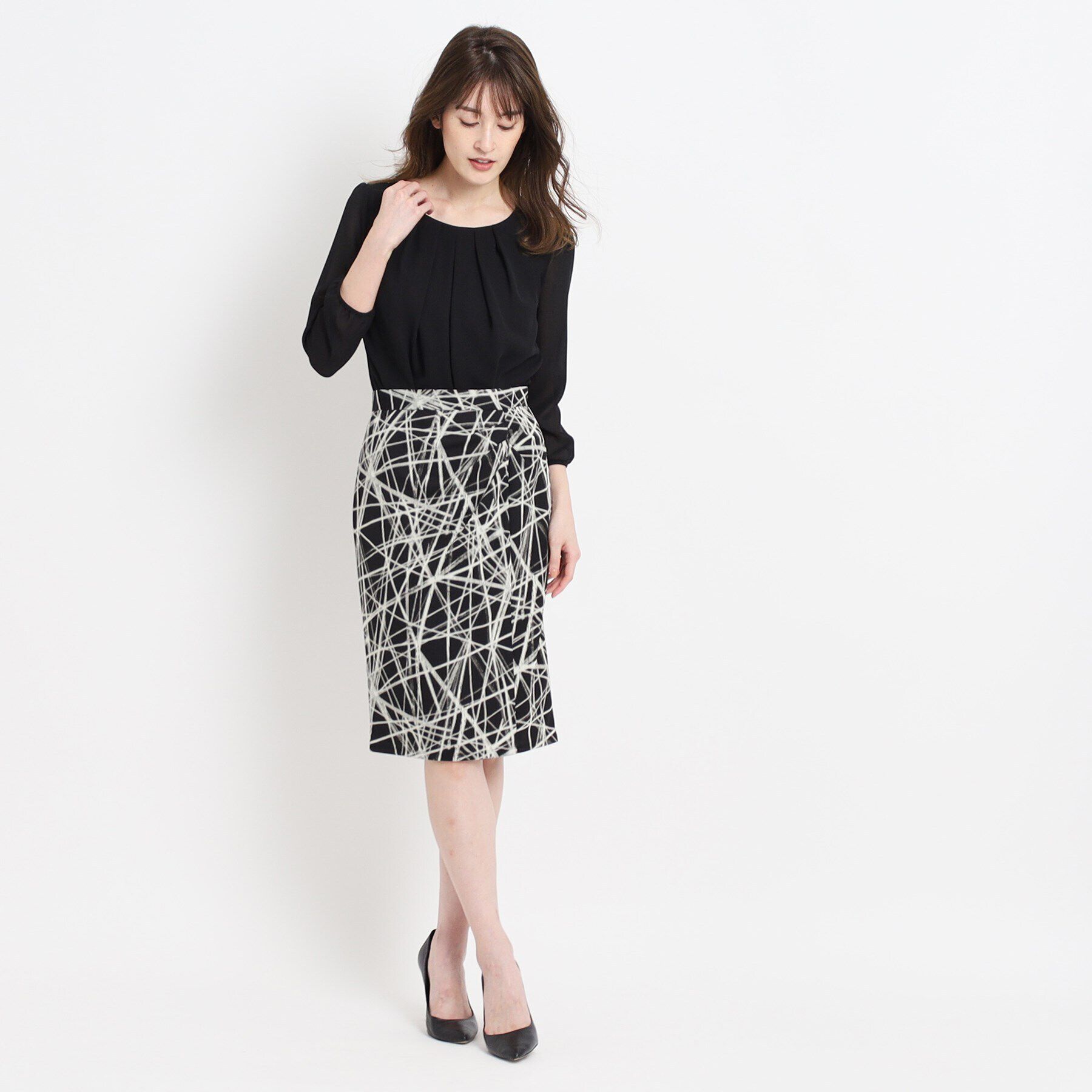 COUP DE CHANCE「【洗える／日本製／通勤】タックブラウス」|シャツ・ブラウス|