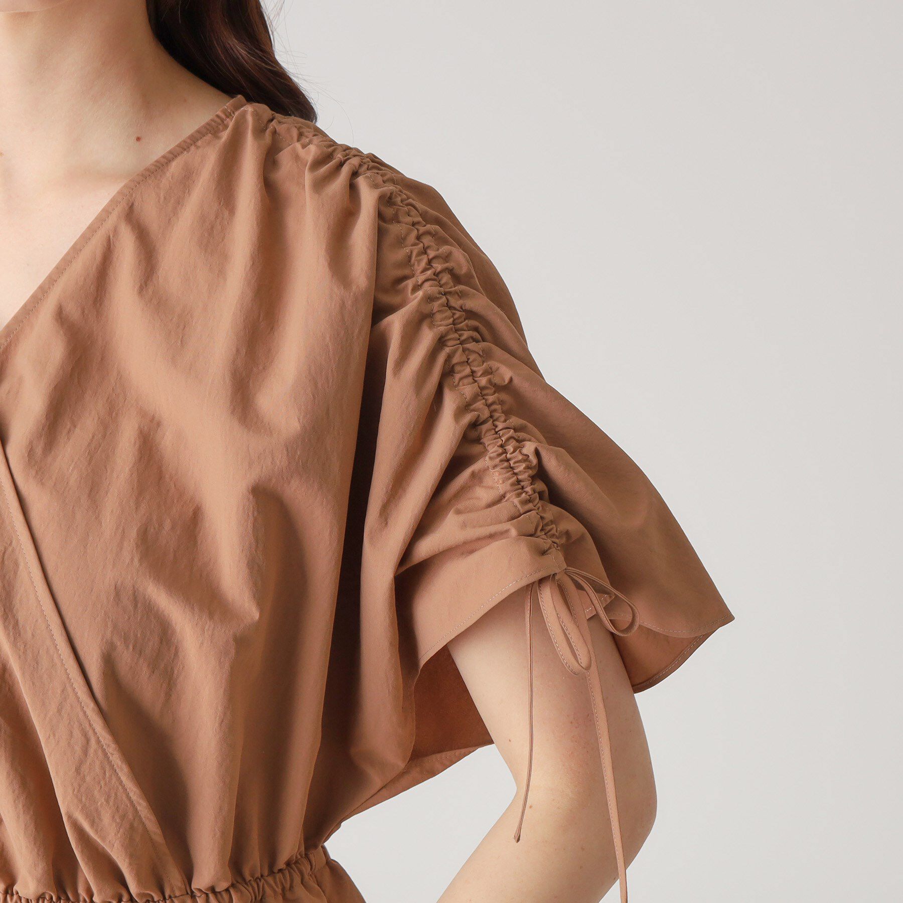 COUP DE CHANCE「【洗える／日本製】カシュクールタイプのギャザーブラウス」|シャツ・ブラウス|