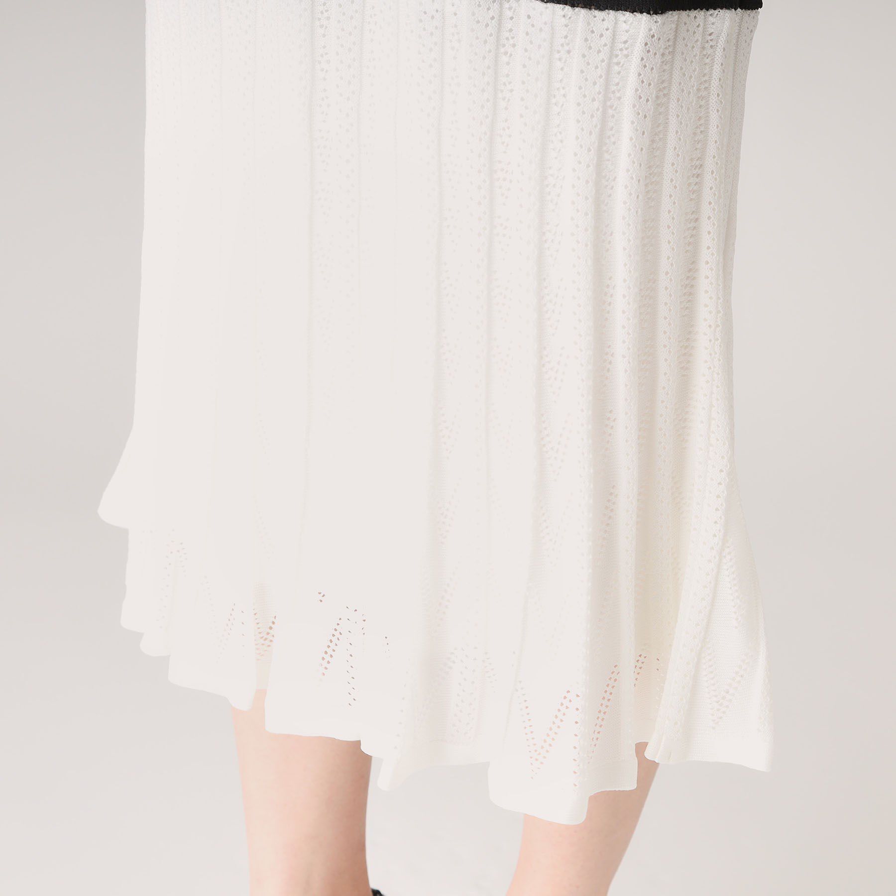 COUP DE CHANCE「【洗える／日本製】レース編みニットドレス」|ワンピース|