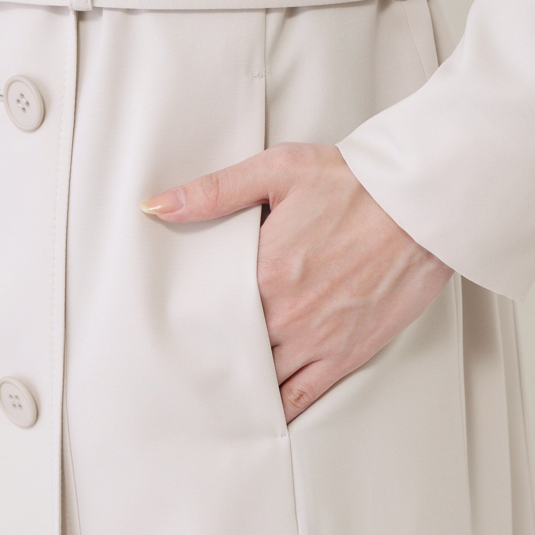 COUP DE CHANCE「【撥水／細見えシルエット】きれいめトレンチコート」|トレンチコート|