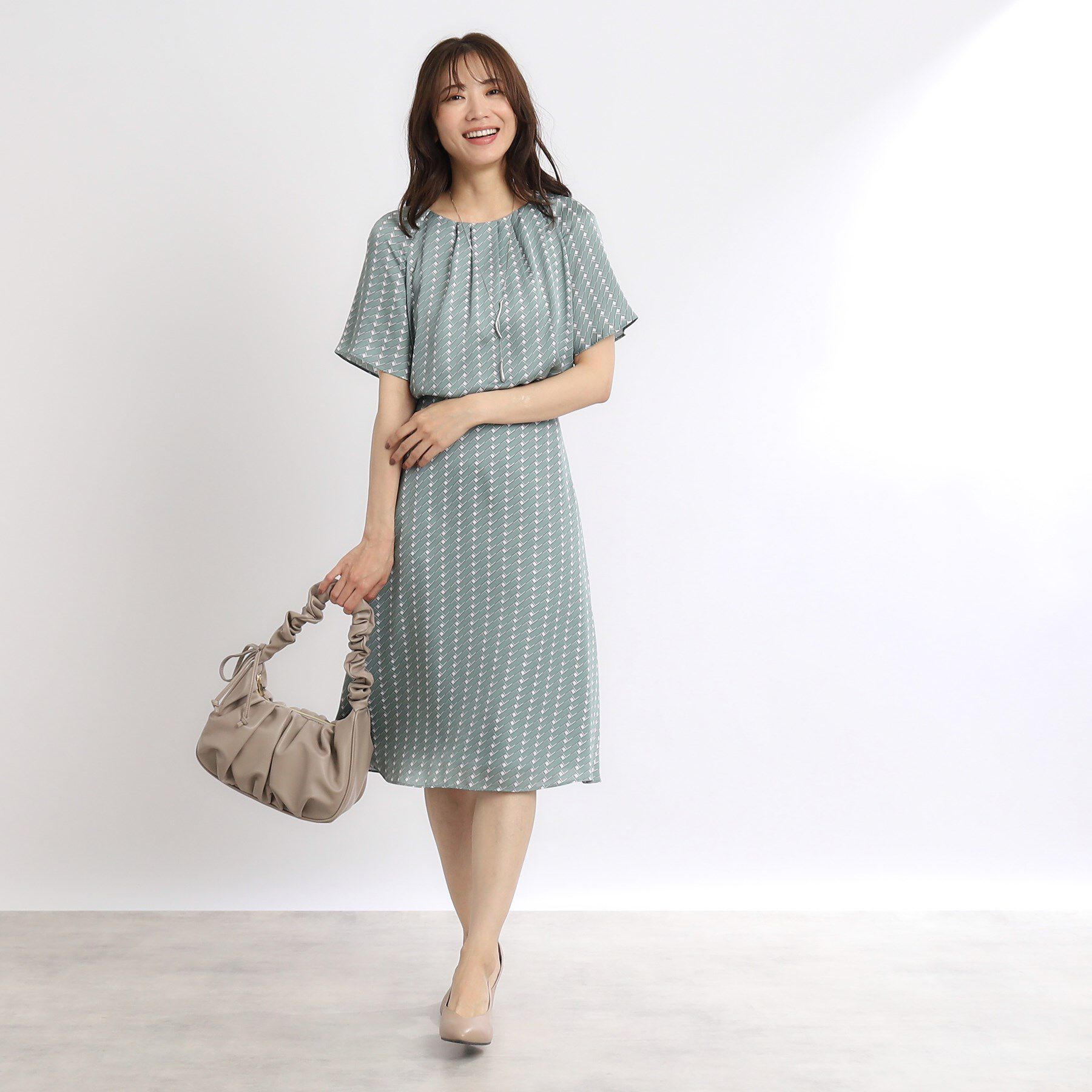 Reflect「【WEB限定カラーあり／マシンウォッシュ可／セットアップ可能】プリントフレアスカート」|スカート|