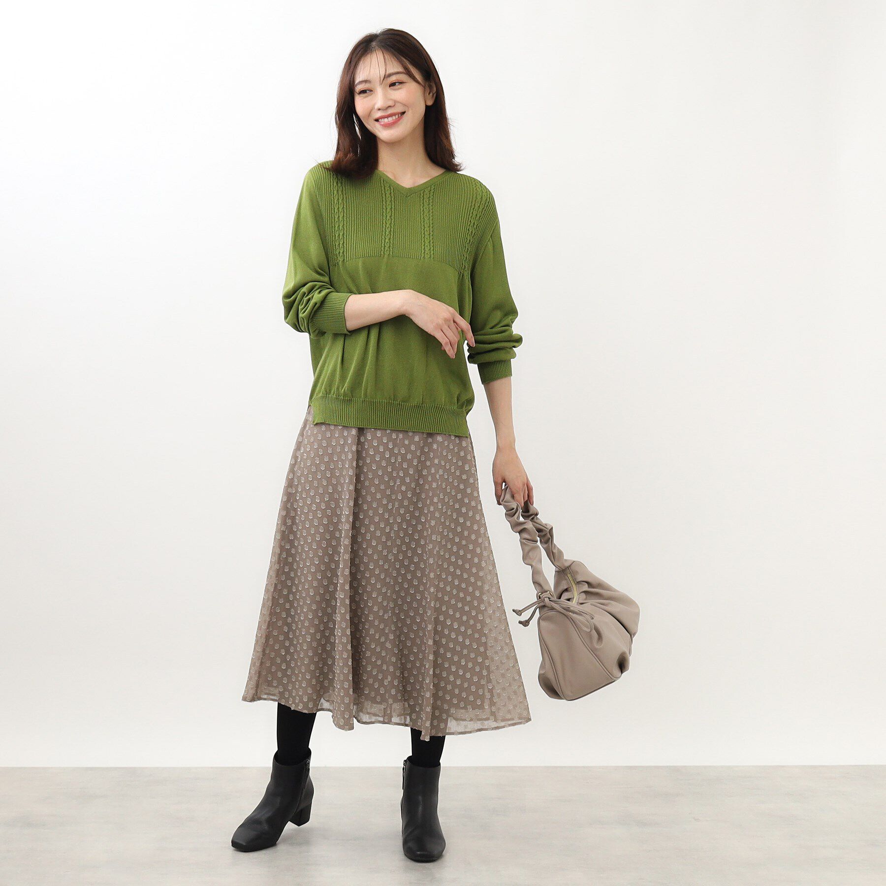 Reflect「【WEB限定カラーあり／洗える】薄手ホールガーメント（R）ニット」|ニット・セーター|