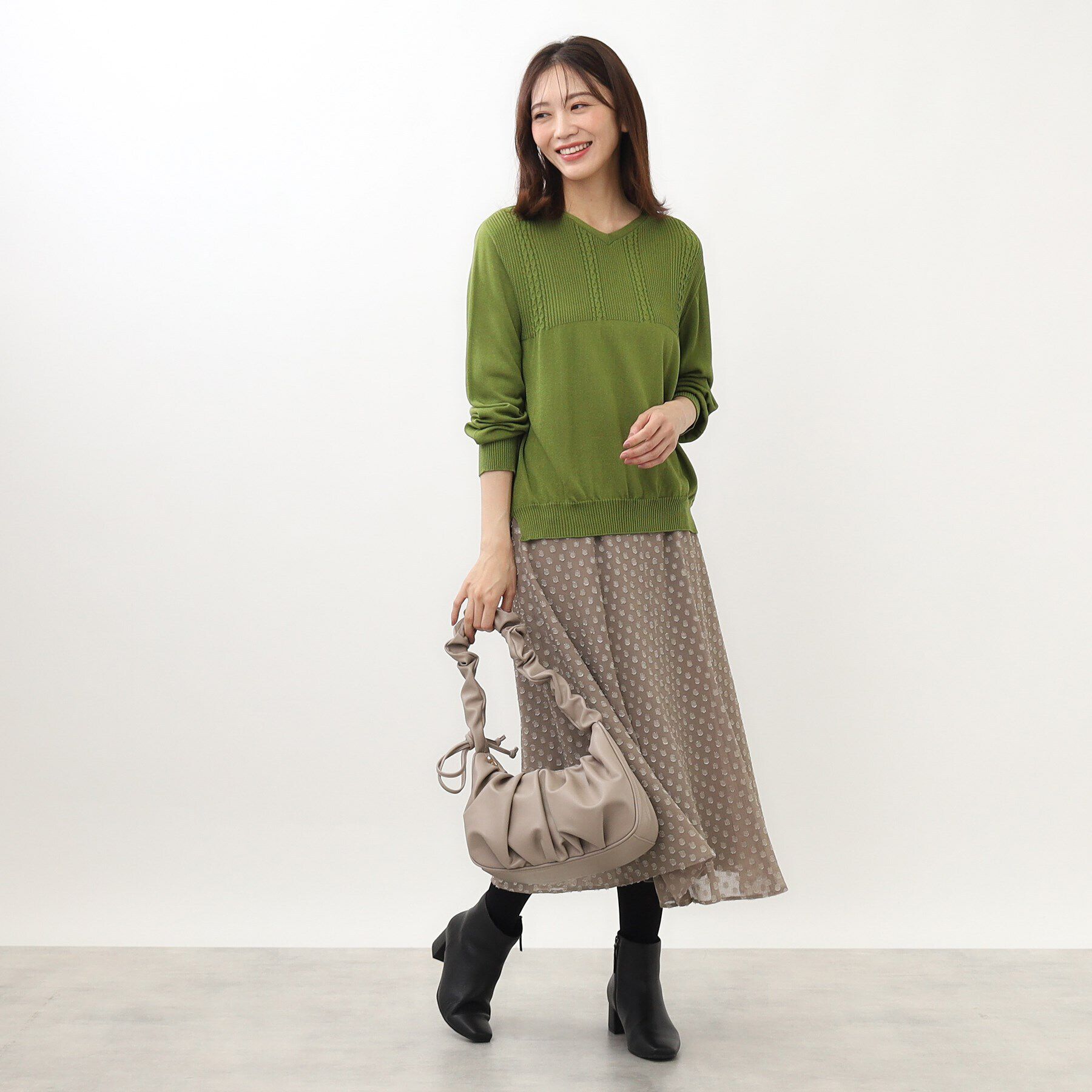 Reflect「【WEB限定カラーあり／洗える】薄手ホールガーメント（R）ニット」|ニット・セーター|