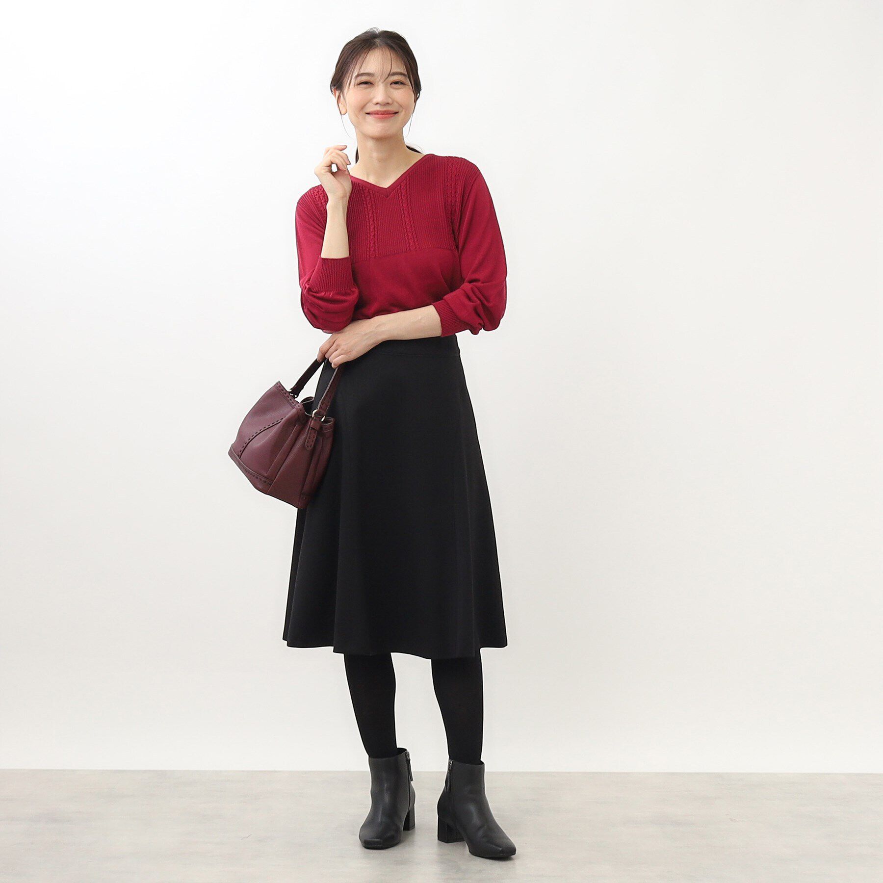 Reflect「【WEB限定カラーあり／洗える】薄手ホールガーメント（R）ニット」|ニット・セーター|