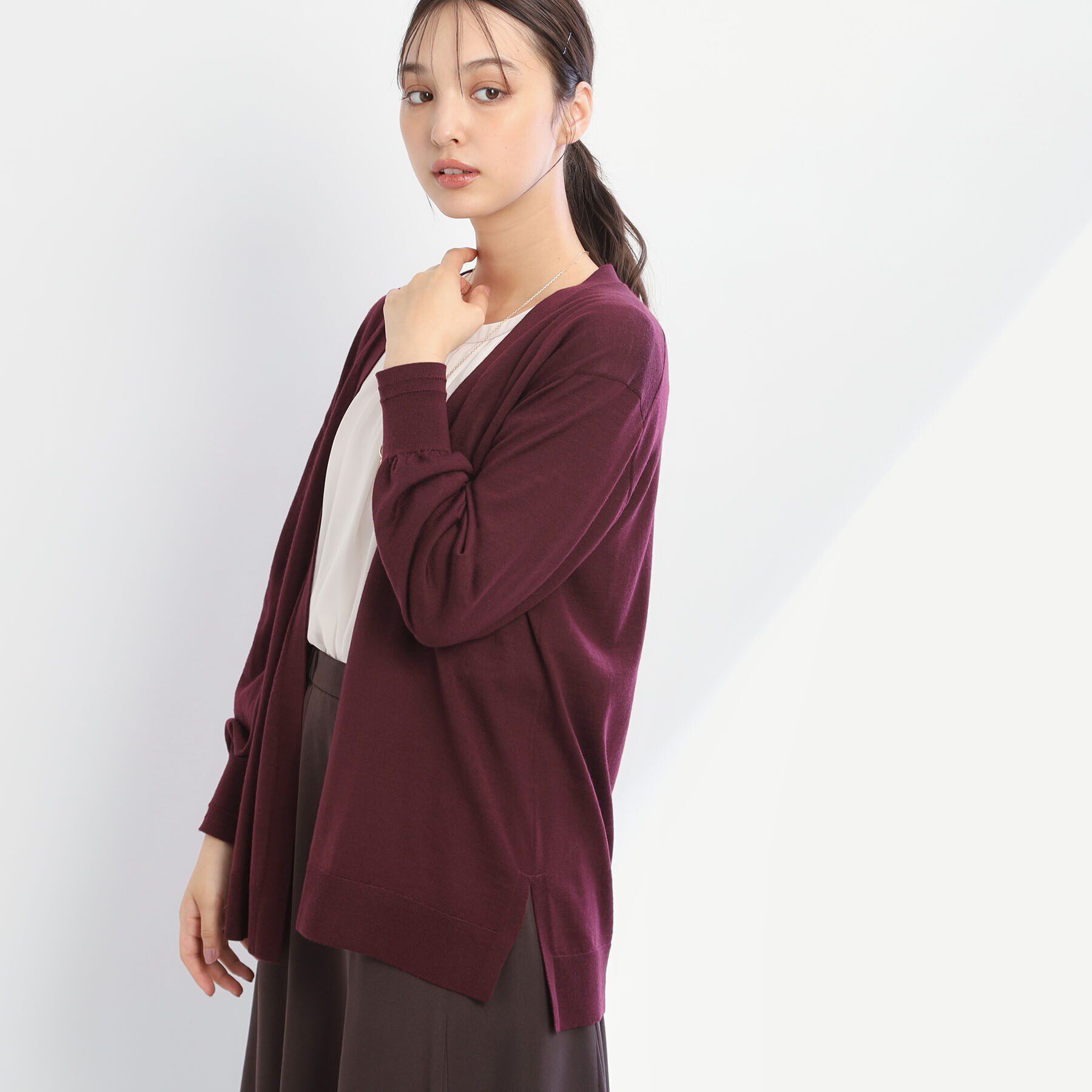 Reflect「【アンサンブル可能】着流しカーディガン」|カーディガン|