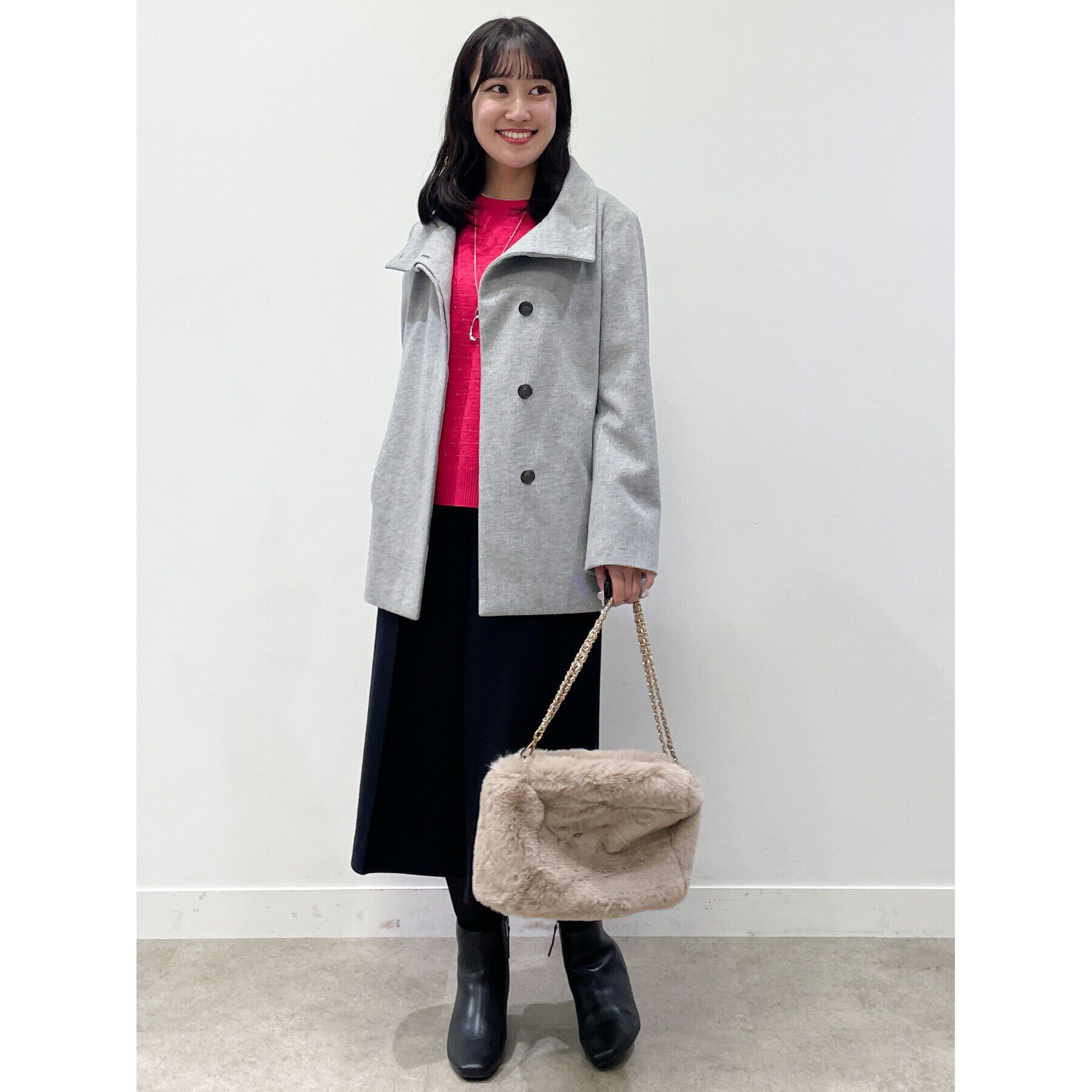 Reflect「【洗える】ラメジャカードニット」|ニット・セーター|