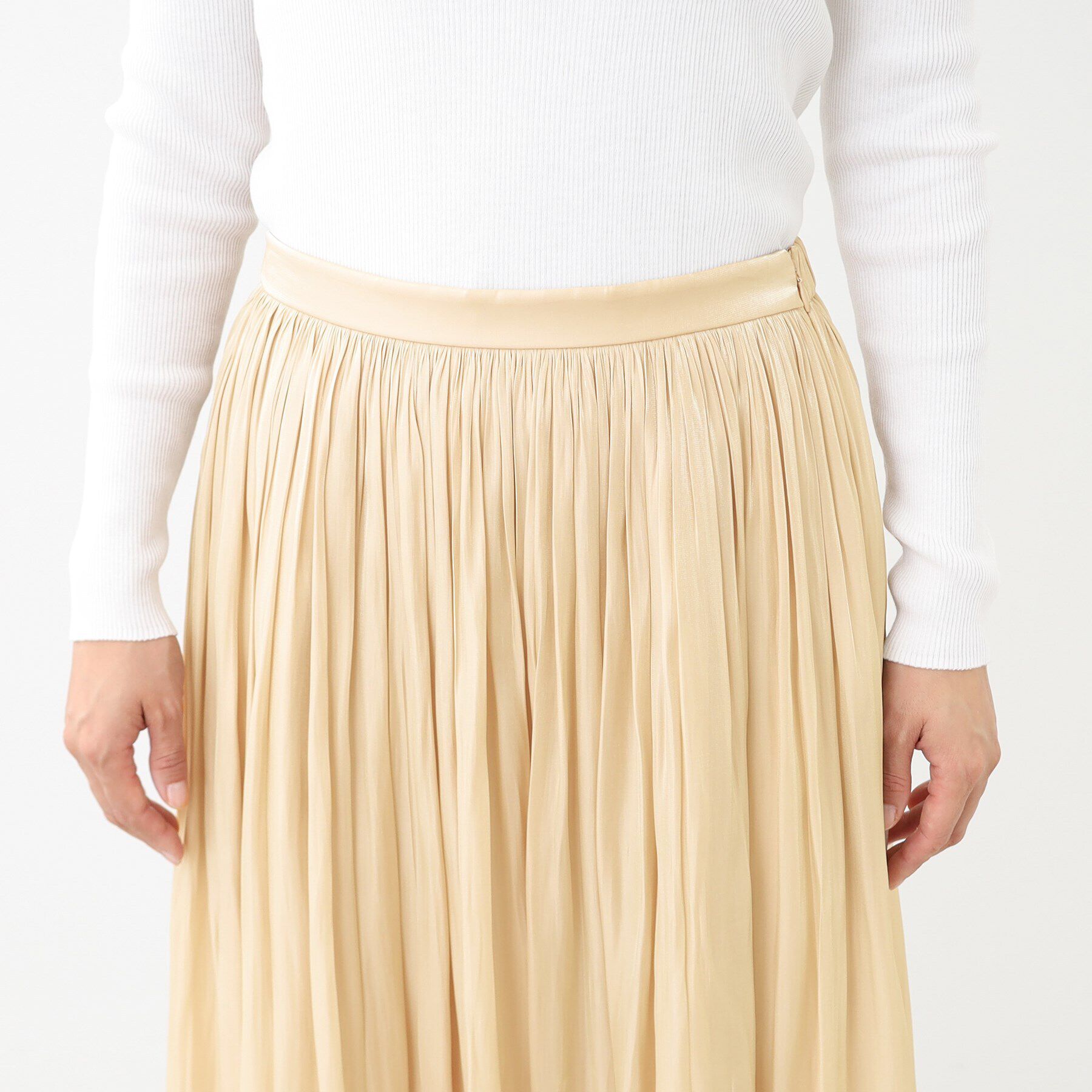 Reflect「【手洗い可】シャイニープリーツスカート」|スカート|