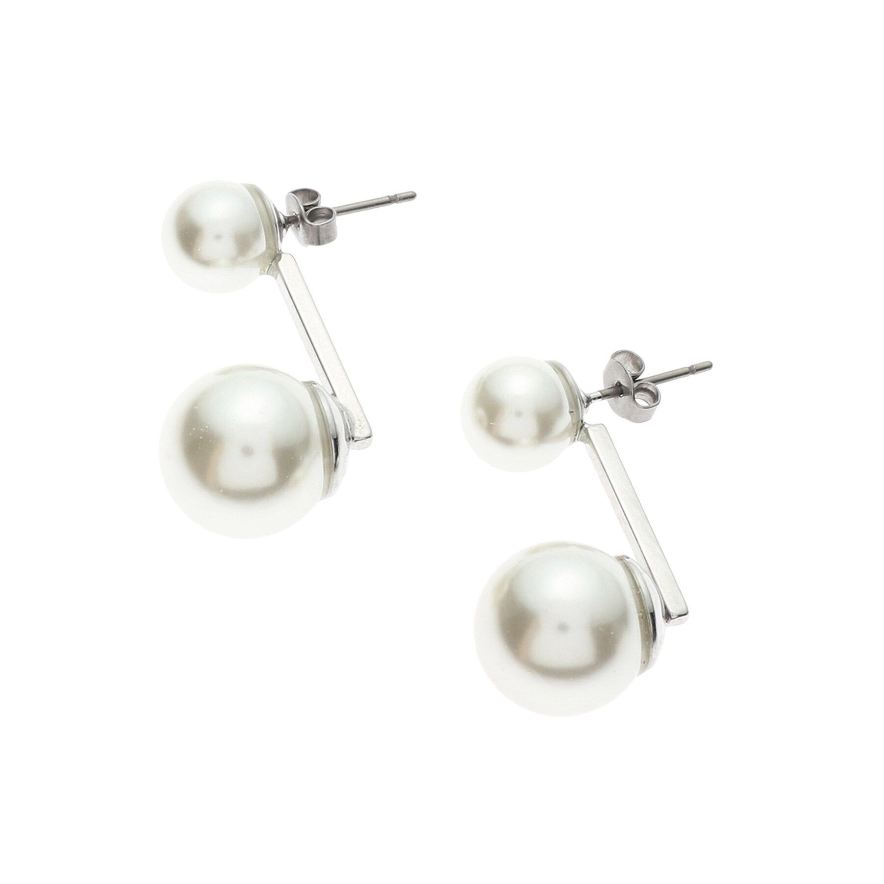 Reflect「【フォーマルにも使える】パール調イヤーアクセサリー」|ピアス|シルバー(006)