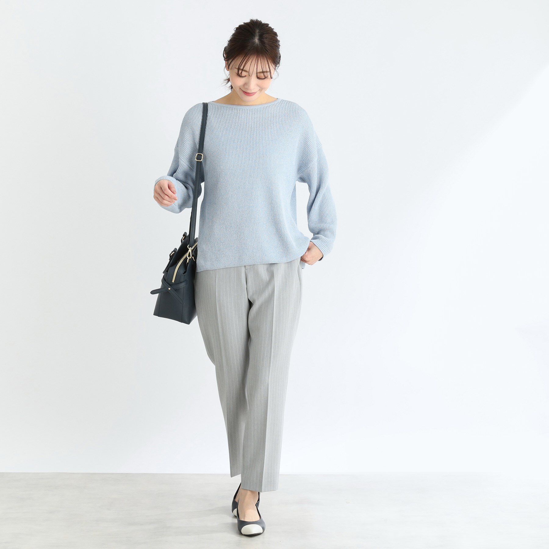 Reflect「【夏SALE】クルーネックミックスカラーニット」|ニット・セーター|