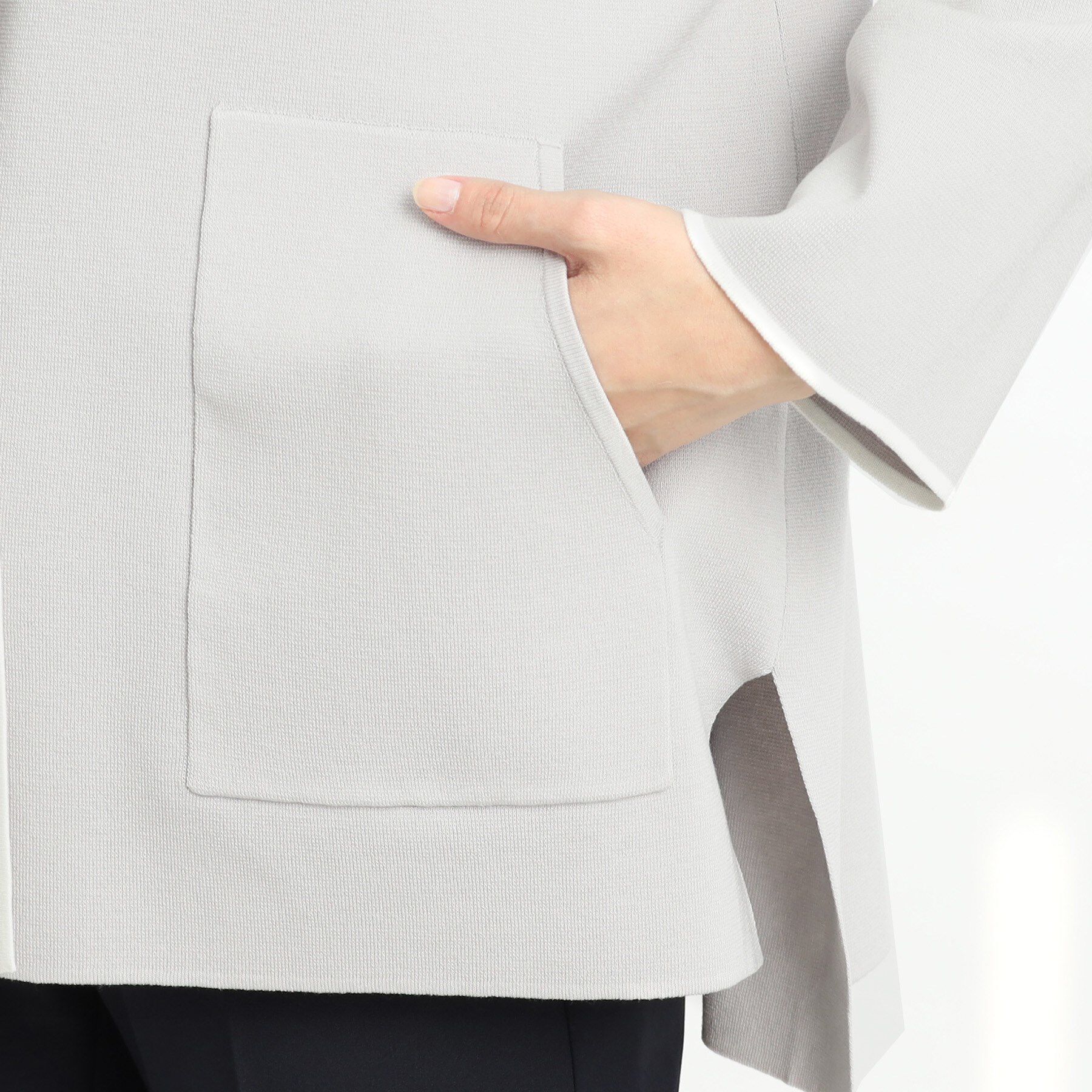 Reflect「【軽羽織りに◎】フーデッドニットカーディガン」|カーディガン|