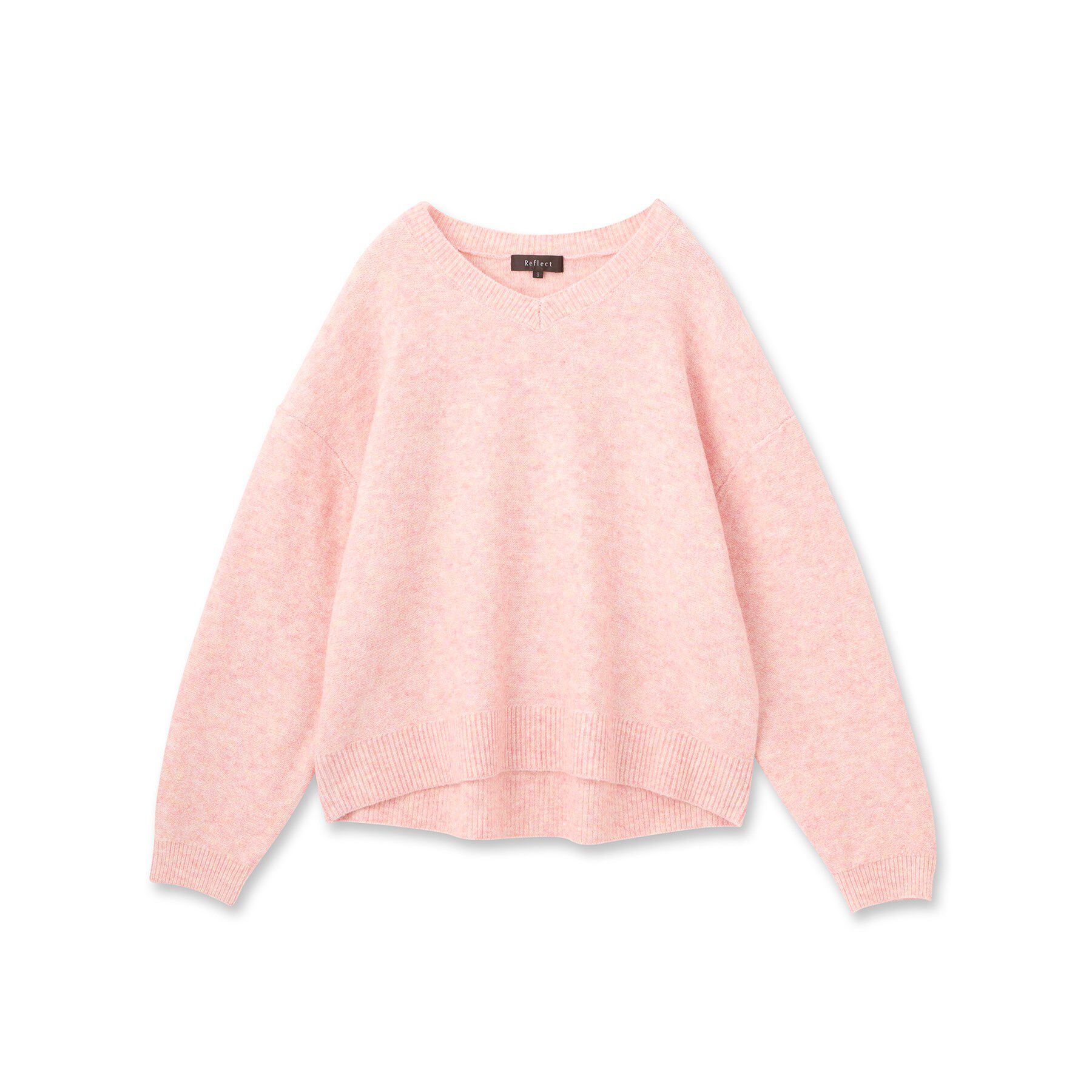 Reflect「【選べる5色／ゆったりシルエット】Vネックスパンコールニット」|ニット・セーター|