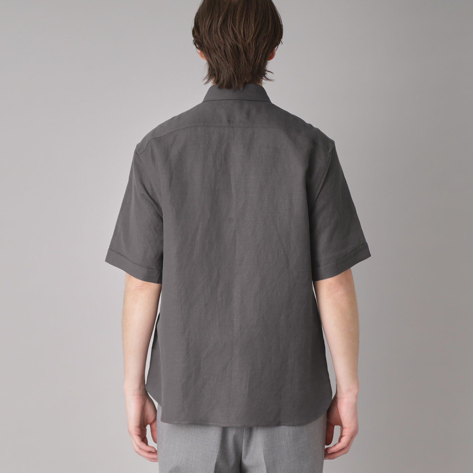 DRESSTERIOR「リネンレーヨン ハーフスリーブシャツ」|シャツ・ブラウス|