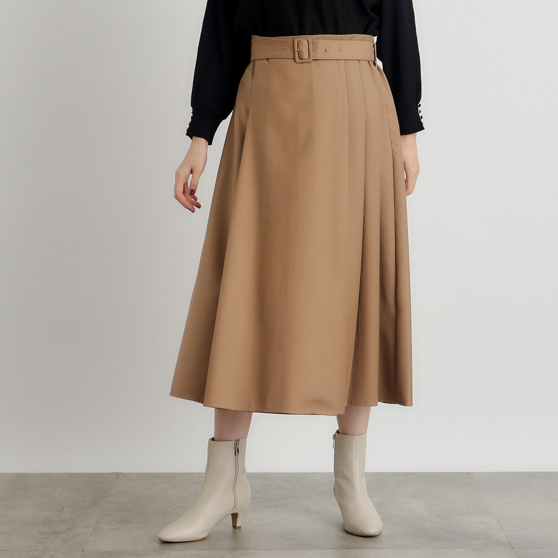 grove「くるみバックルラップ風スカート」|スカート|