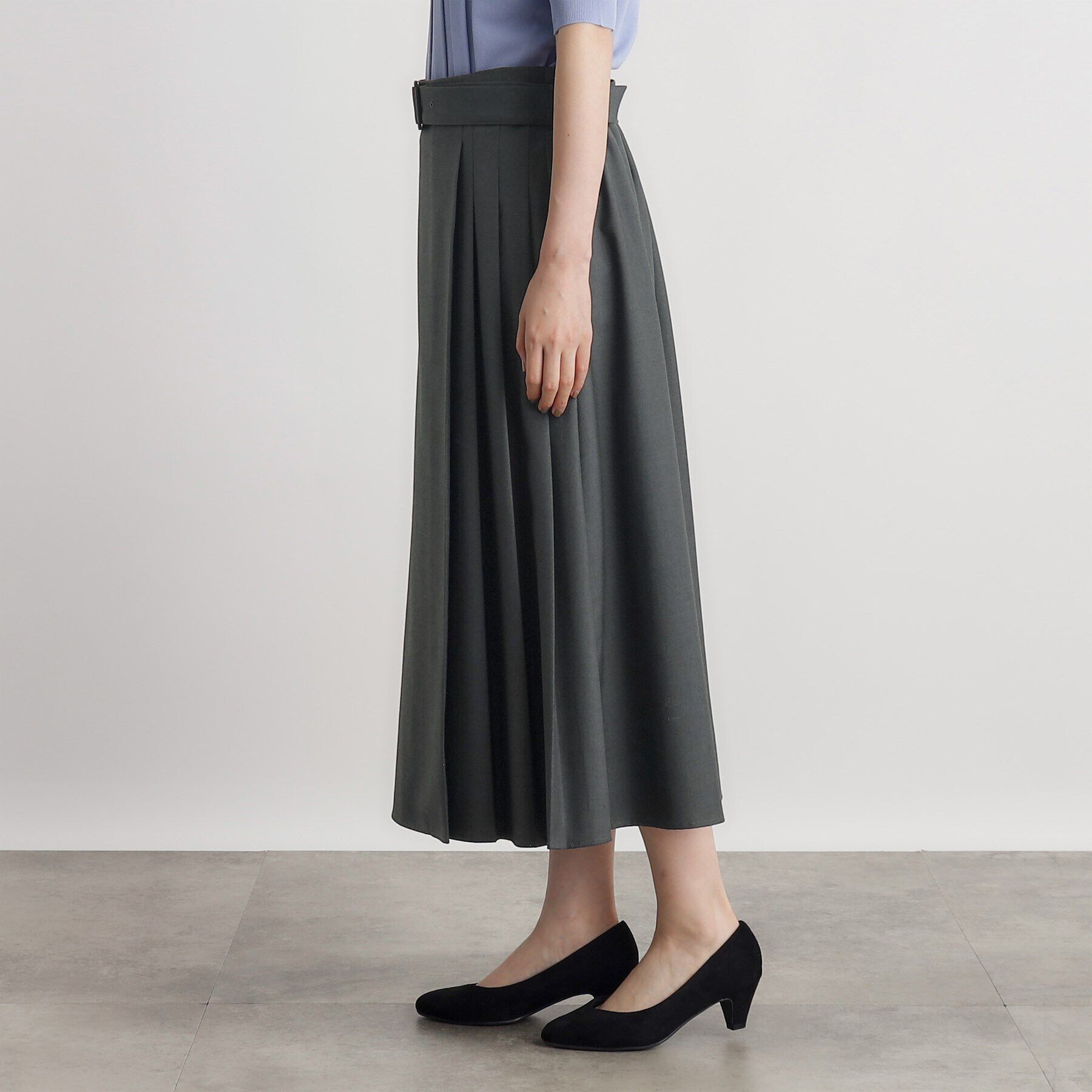 grove「くるみバックルラップ風スカート」|スカート|