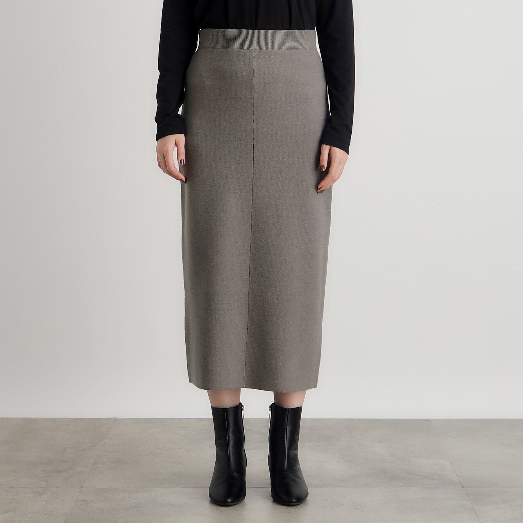 grove「ニットジャカードナロースカート」|スカート|