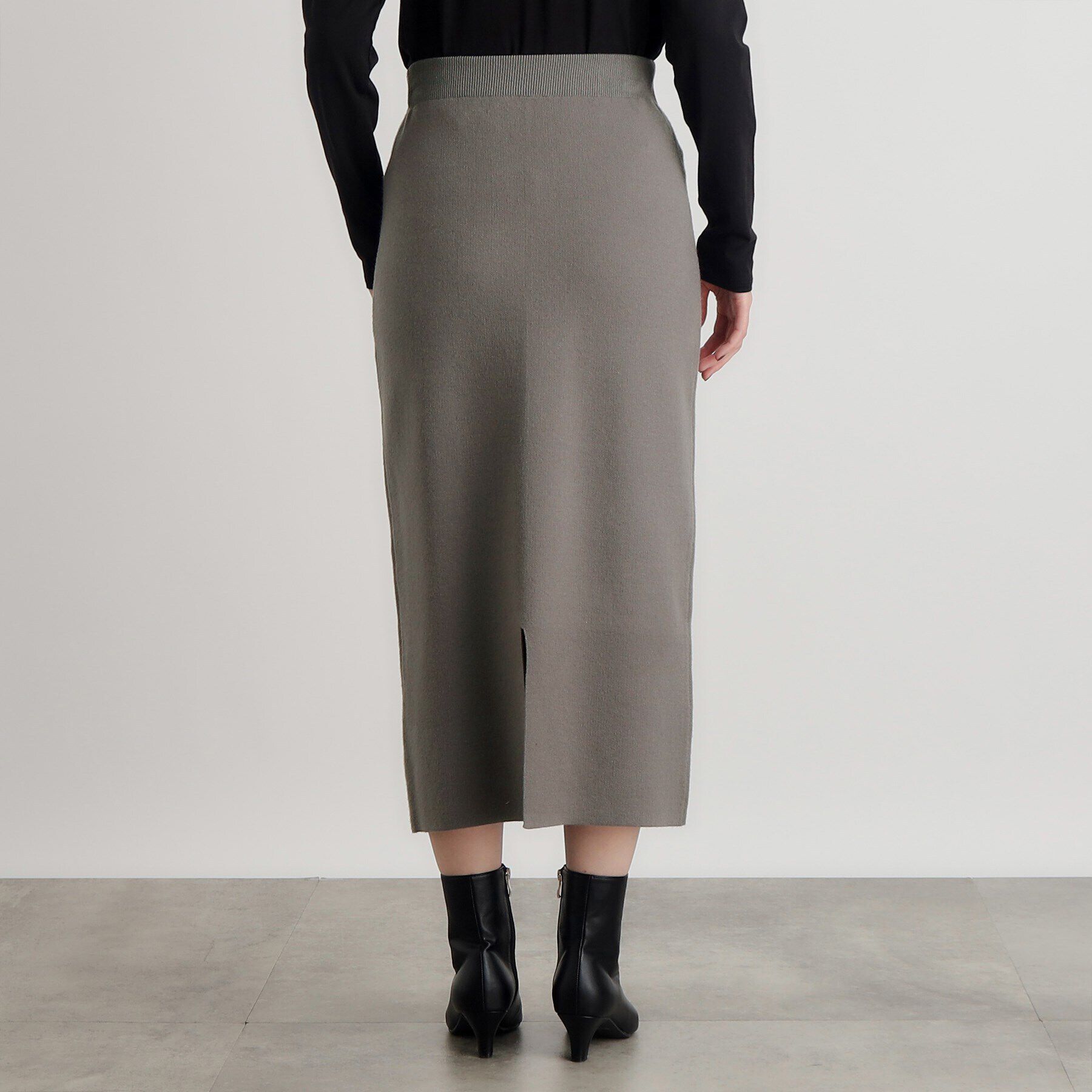 grove「ニットジャカードナロースカート」|スカート|