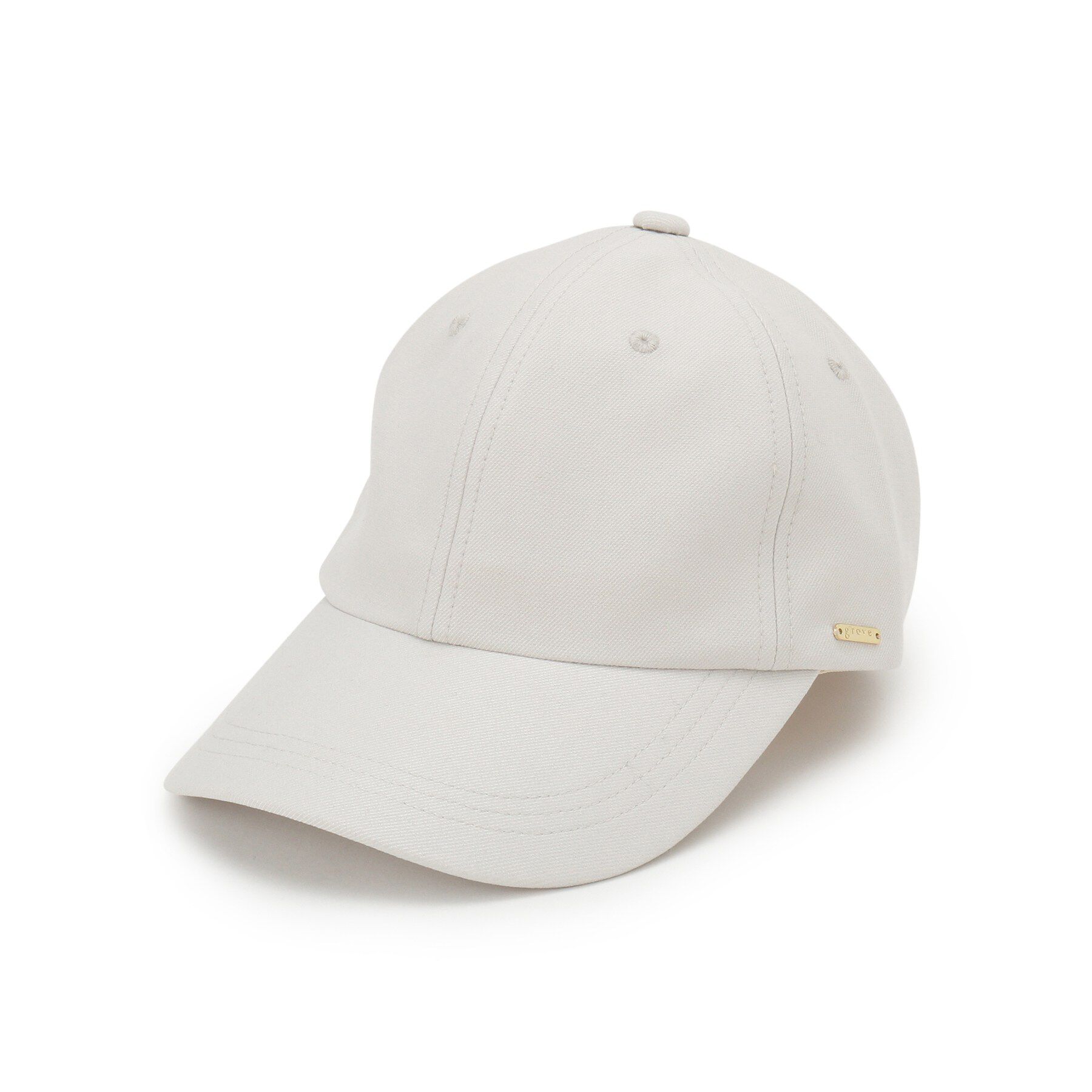 grove「メタルプレートキラキラキャップ【サイズ調整可能】」|キャップ・キャスケット|グレー(012)